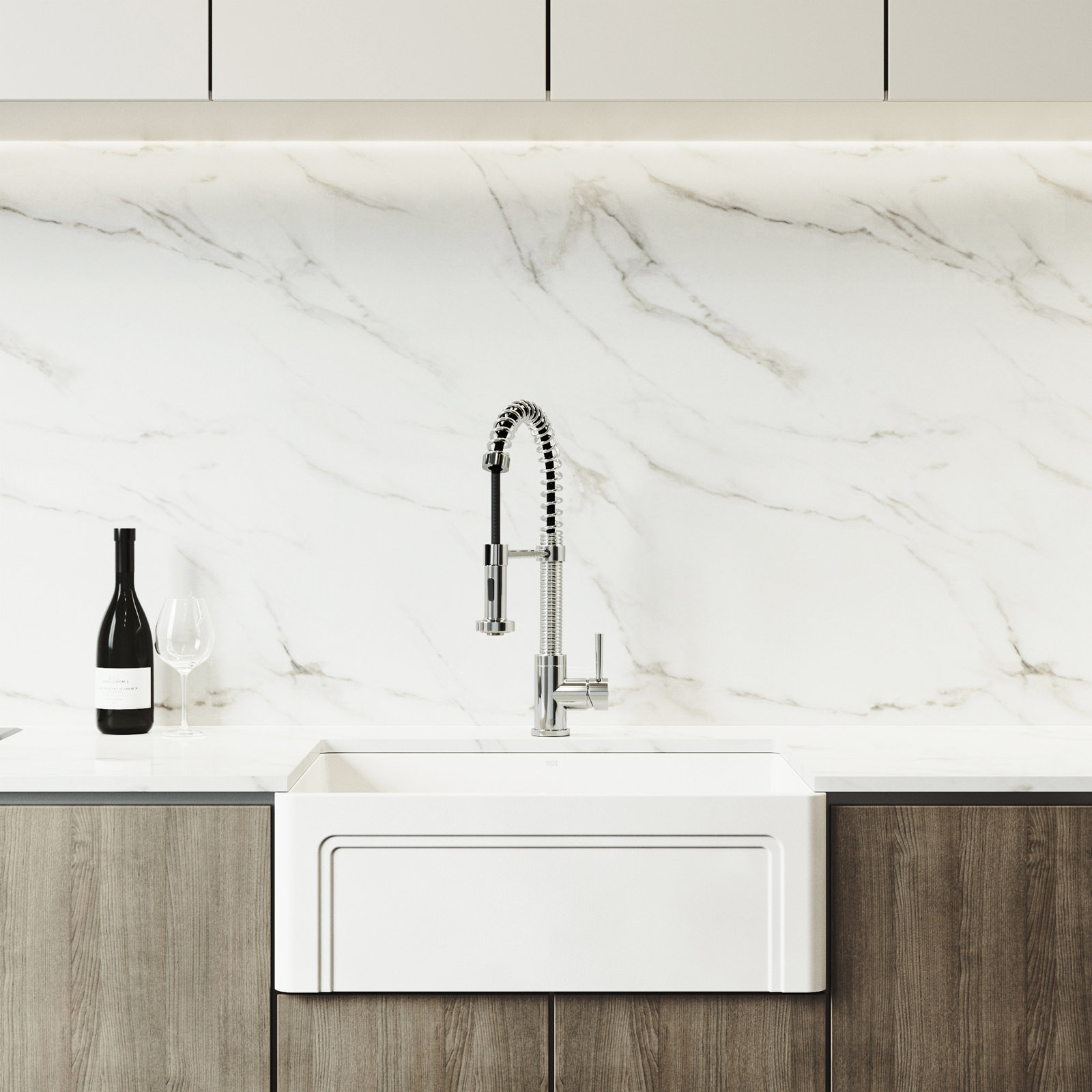 Edison Pull-Down Kitchen Faucet, Chrome, Without Soap Dispenser