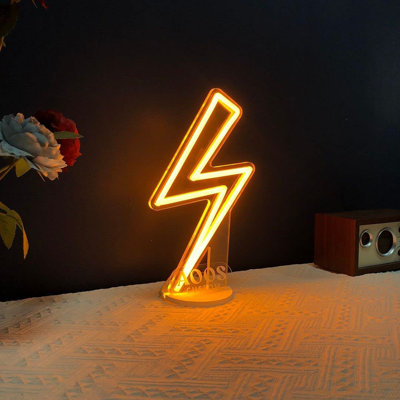 Thunder Lightning 12" Novelty Neon Sign