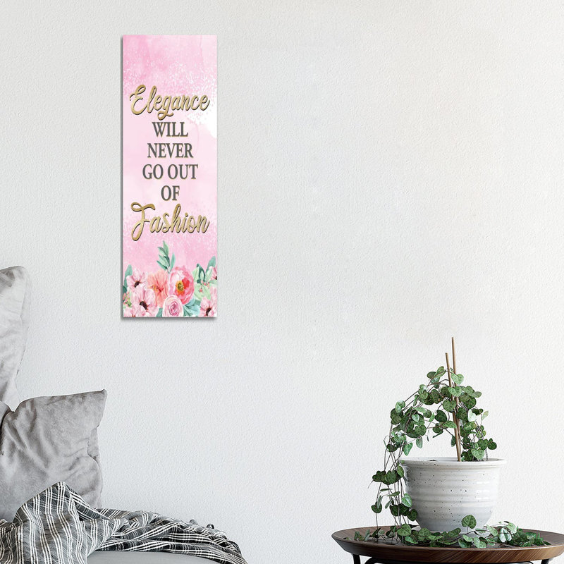 Elegance I by Kimberly Allen - Wrapped Canvas Panoramic Print, 30.48 cm H x 91.44 cm W x 3.175 cm D