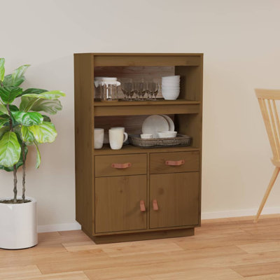 Kyi 67cm Solid Wood Sideboard