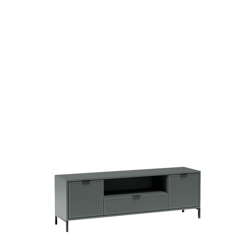 Unfinished TV Stand, 56cm H x 165cm L x 41cm W, Stone Green