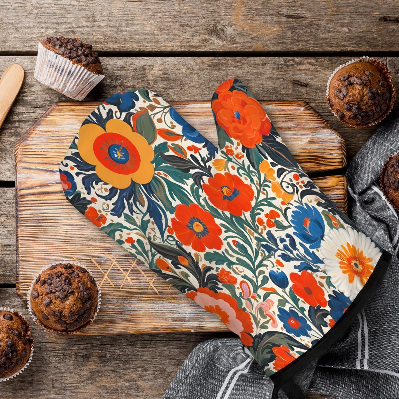 Couvre-lit en coton Vibrant Petals