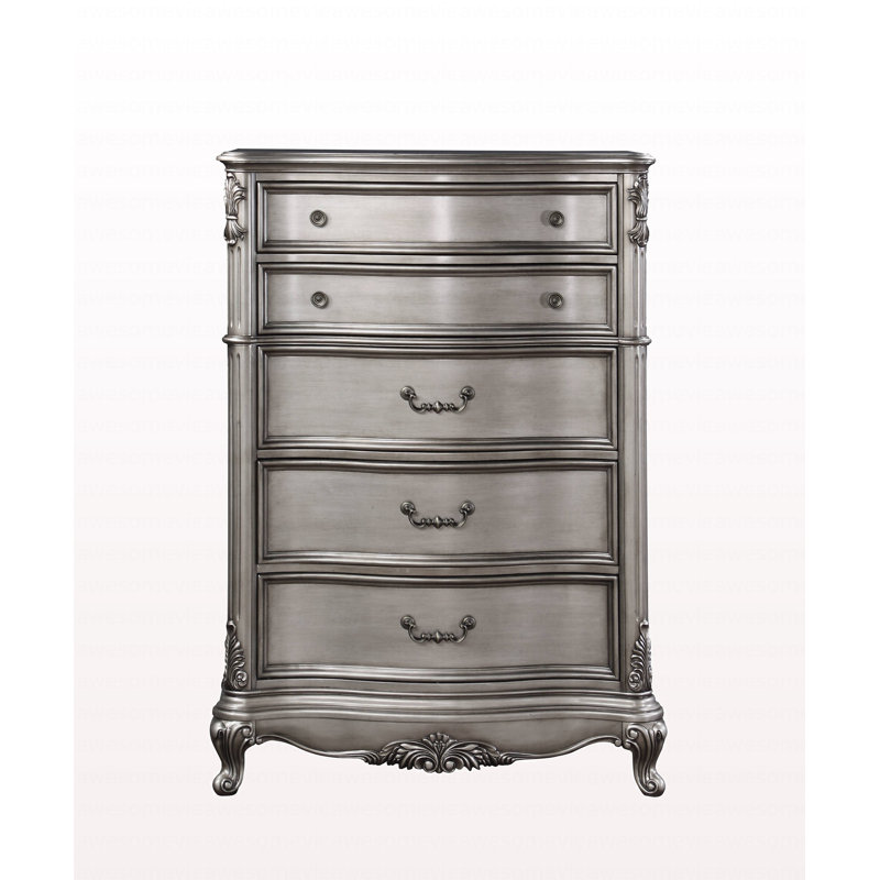 Commode moderne moderne à finition platine