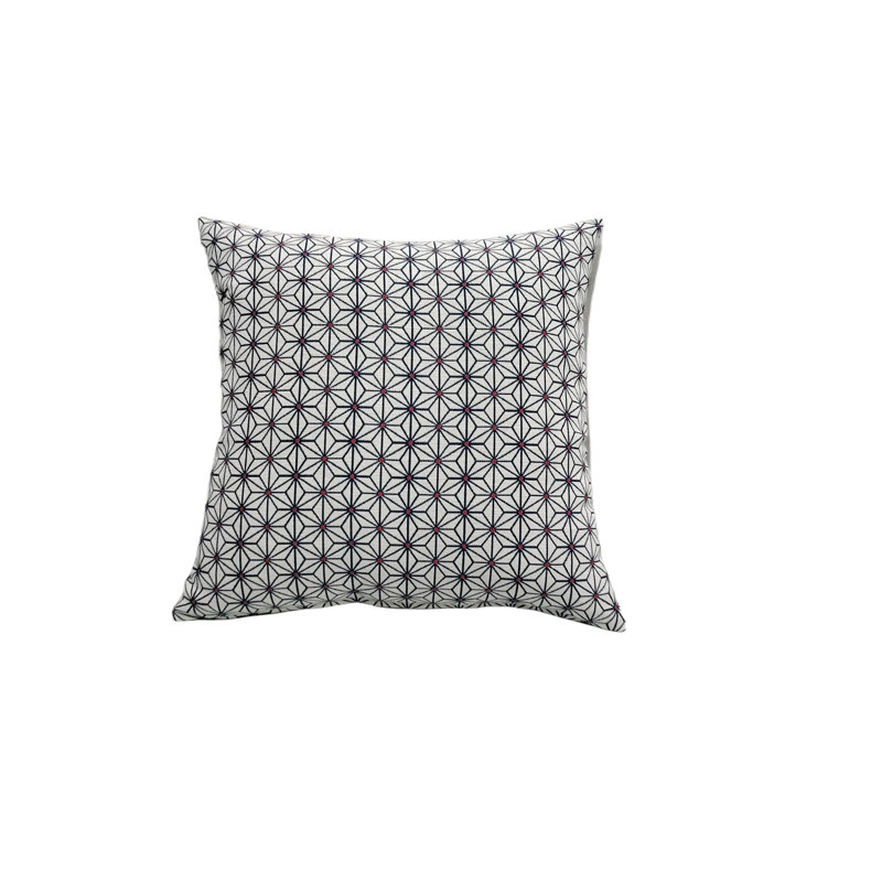 Liza Pillow Cover & Insert Square in Blue/White/Red, 20" x 20"