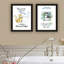 Vignette 2 pièces 4U Trendy Decor 4 Art mural noir encadré pour le salon, impression d'art mural pour la chambre à coucher par Deb Strain-1967075853