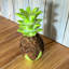 Figurine ananas en bois sculptée à la main