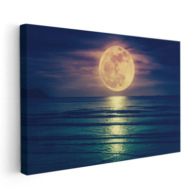 Full Moon Over Seascape