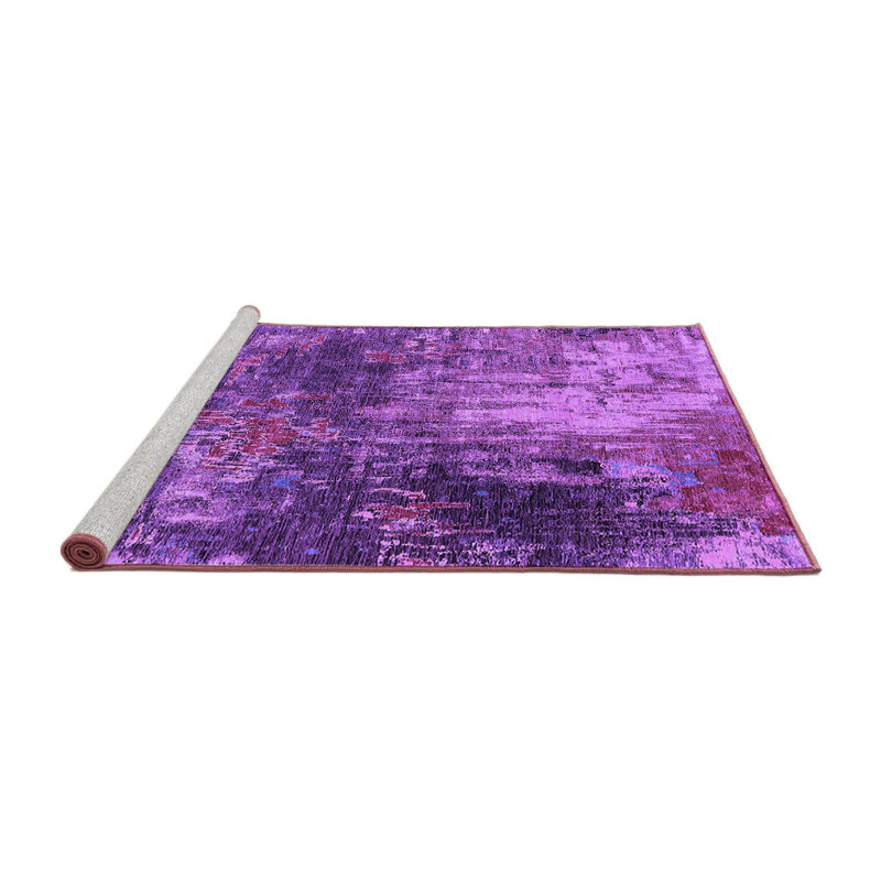 Tapis mauve Mid-Century 2739, Carré 4 pi