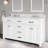 Minnetrista Freestanding Standard 2 Double Vanity Bathroom Vanity With Marble Top-31600028