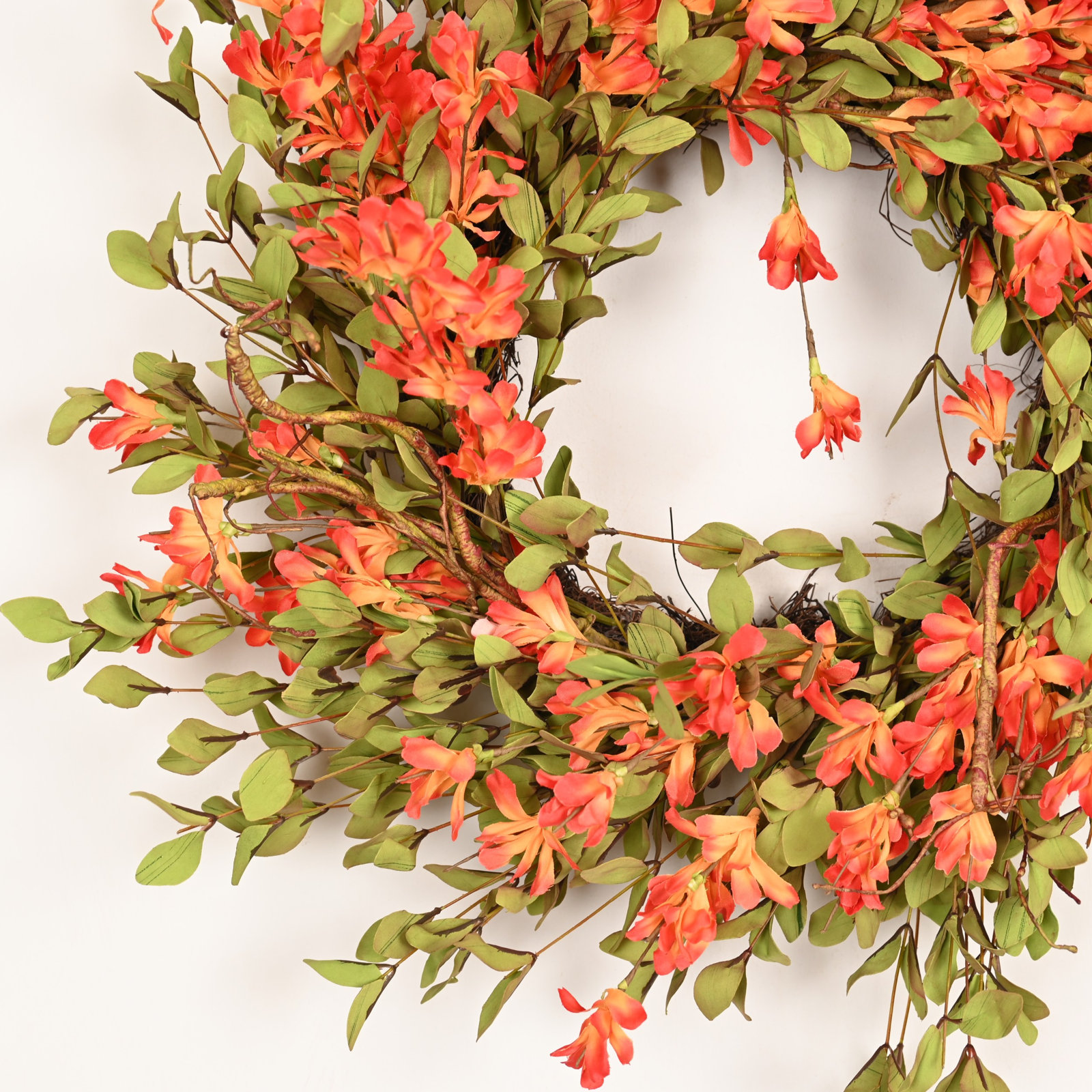 24" Handcrafted Forsythia No Holiday Wreath