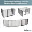 Spyros 70cm H Metal Folding Room Divider-540567479-540567476