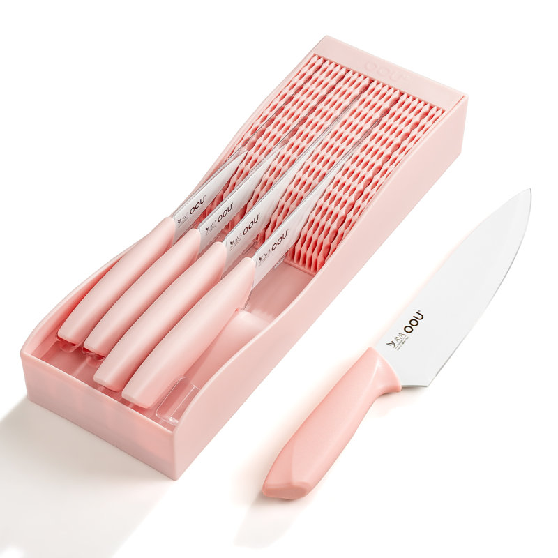 OOU Knife Set, Pink, Pink