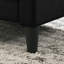 Fauteuil d'appoint 27,5 po en velours noir capitonné