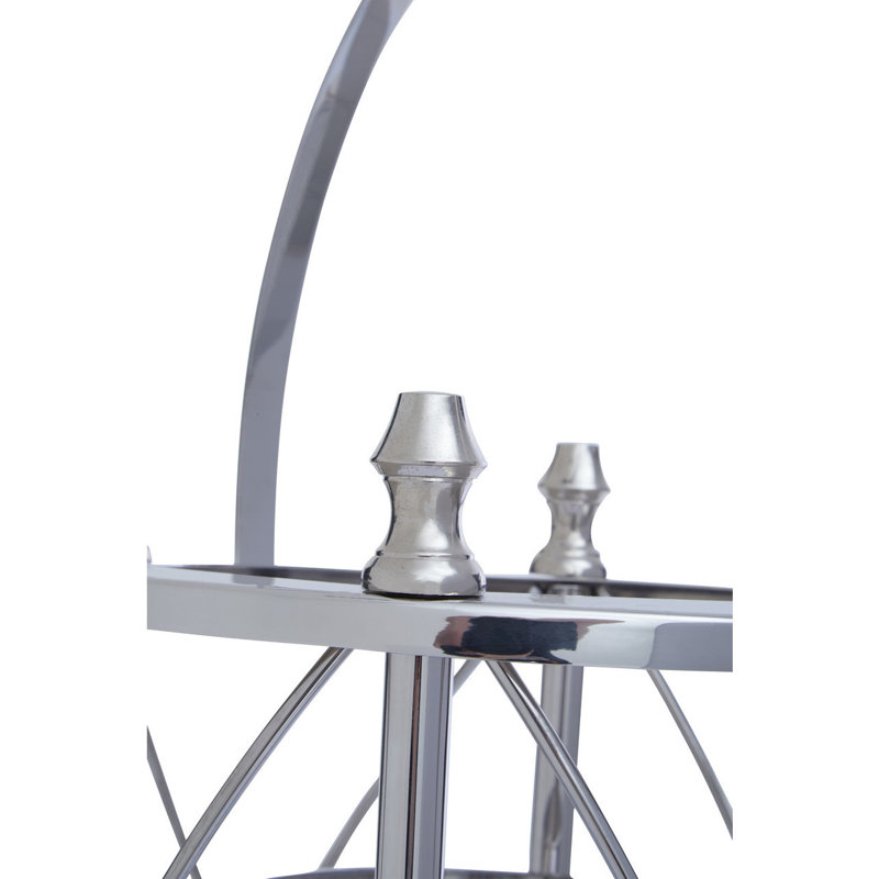 Cruzar Glass Tabletop Lantern, 36cm H x 27cm W x 27cm D