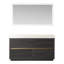 Ensemble de meuble-lavabo simple 60 po avec miroir Huesca-70529933-70529932