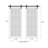 Sete Frosted Glass Barn White Doors with Installation Hardware Kit-58144866-58144855