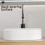 Lavabo de salle de bain ovale au-dessus du comptoir, lavabo vasque en porcelaine blanche de 19 po x 12 po, lavabo de meuble-lavabo moderne, lavabo en céramique Art