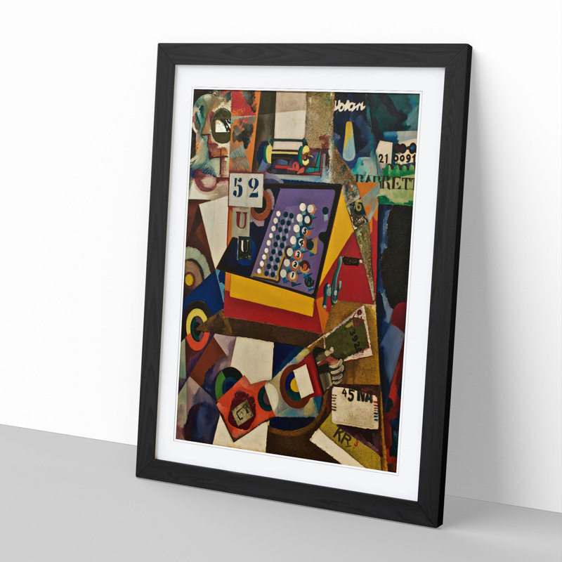 Composition Vol.3 by Amadeo De Souza-Cardoso - Picture Frame Graphic Art, Black Framed, 36cm H x 27cm W x 2cm D