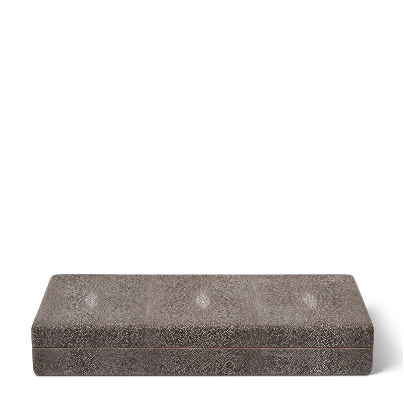 Shagreen Bamboo Bar Set, Chocolate