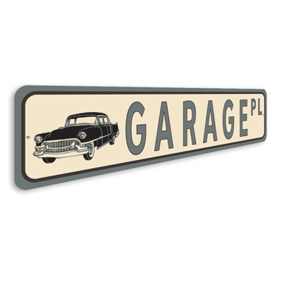 Garage Street Aluminum Sign