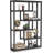 6-Tier Industrial Etagere Bookcase With Asymmetrical Shelves, Ideal For Stylish And Functional Storage In Any Room