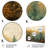 Green Beige Wild Forest Essence II - Tachisme Metal Wall Art MT136198-1692405270