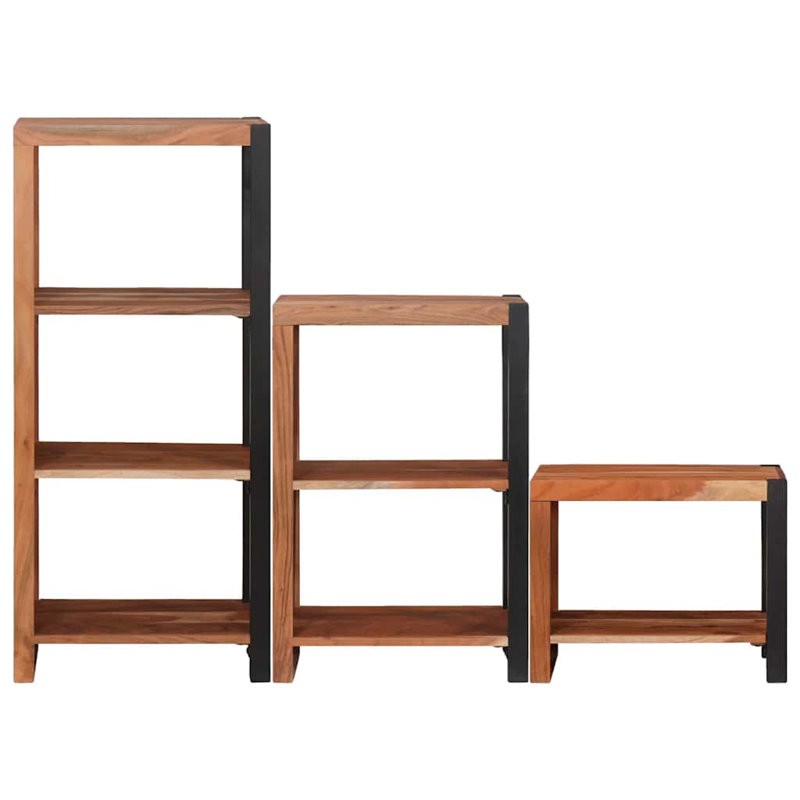 Bookshelf Solid Acacia Wood Modern Home Library Unit Bookshelves, (6 Shelves) 110cmH x 50cmW x 30cmD