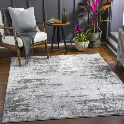 Tapis gris anthracite Kollman