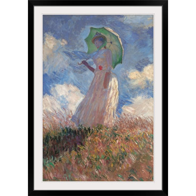 Femme avec un parasol tourné vers la gauche, 1886, musée d'Orsay par Claude Monet, reproduction d'art