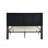 Queen Size Modern Upholstered Platform Bed Frame with Geometric Headboard, No Box Spring Needed