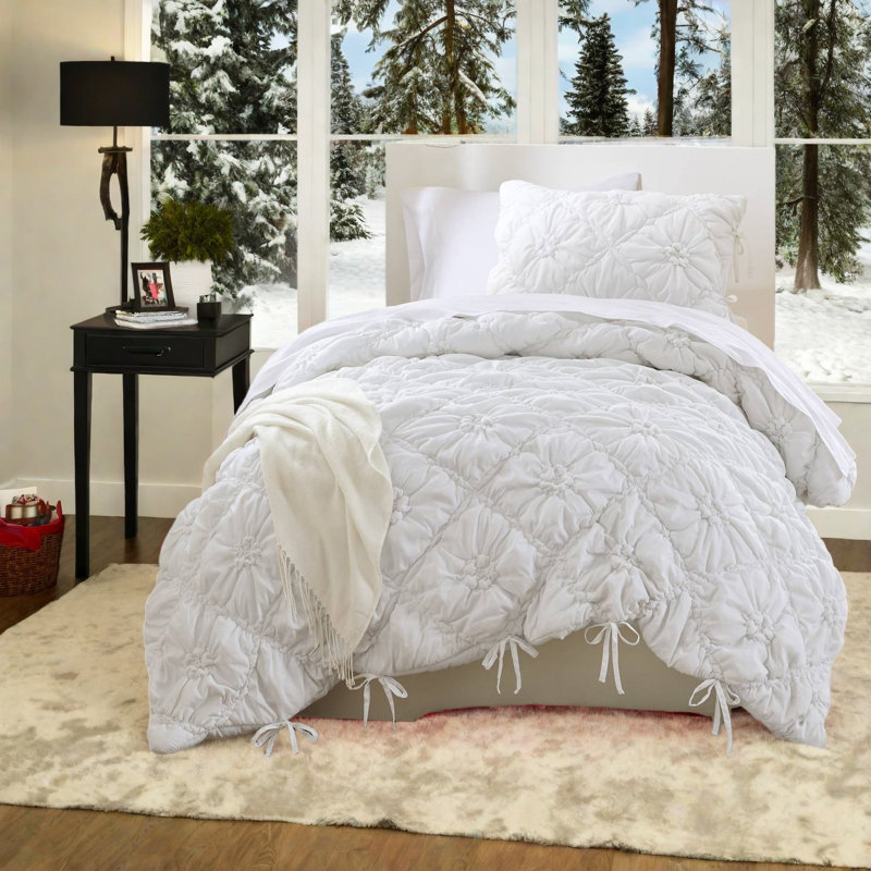 Ensembles de literie en microfibre confortables, motif floral chic pour la maison