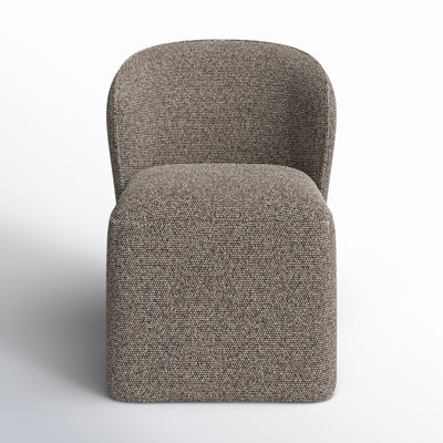 Niha Upholstered Dining Chair with Casters