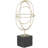Marble Loop Geometric Decorative Sculpture with Marble Base