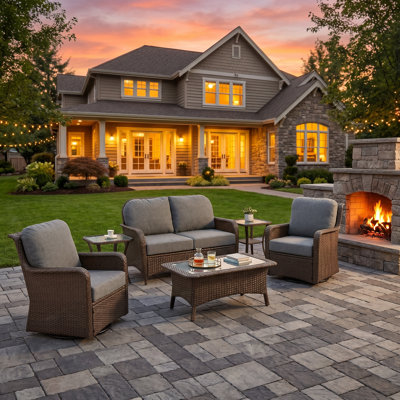 4 - Person Patio Conversation Sets With Cushions