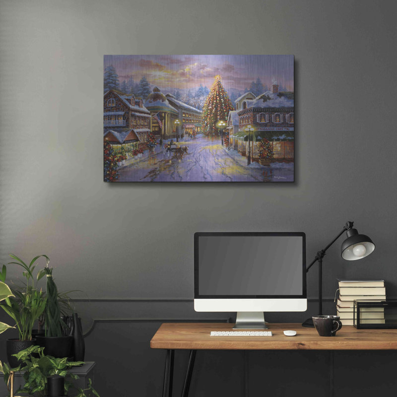 «Christmas Eve» par Nicky Boehme - Impression sur toile non encadrée, H 24 po x l 36 po x P 0,13 po