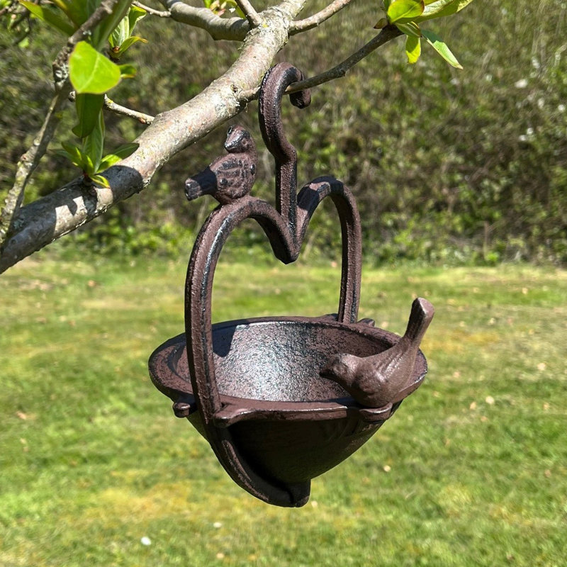 Emeraude Metal Hanging Decorative Bird Feeder