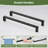 60'' W X 74'' H Door Double Sliding Frameless Shower Door With 8Mm Easy Clear Tempered Glass LYM-03 Mat Black-122371959