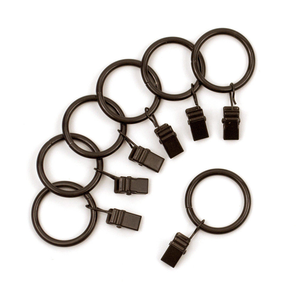 Vasios Curtain Rings, Oil Rubbed Bronze