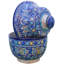 Bol décoratif en céramique maure en bleu / multicolore