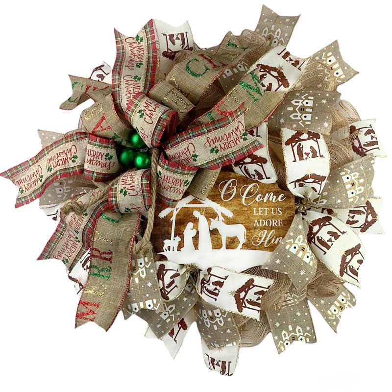 Handcrafted Faux 18'' Wreath
