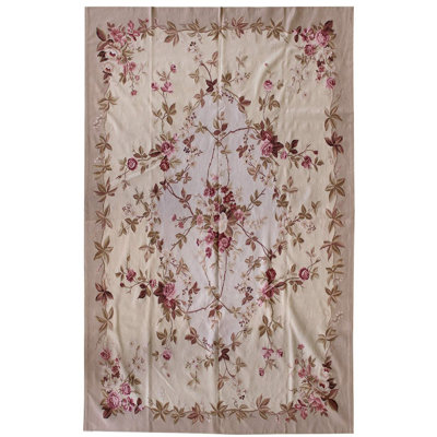 Tapis unique rouge / vert 8 pi 11 po x 11 pi 11 po