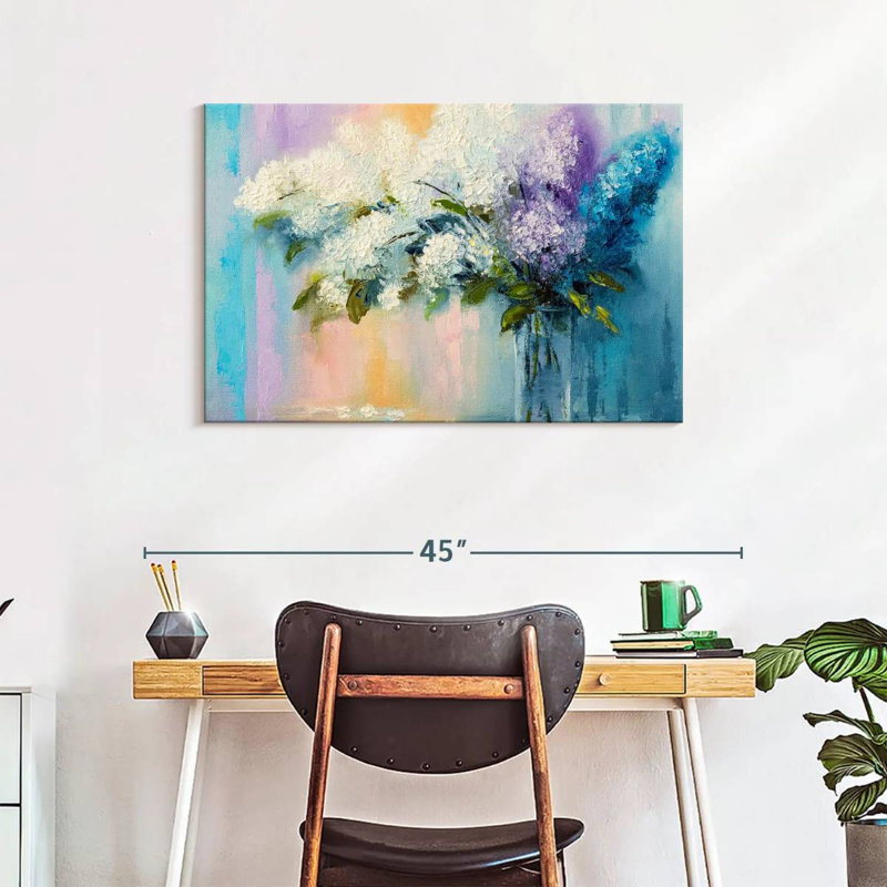 Harnek Lilacs, 24" H x 36" W