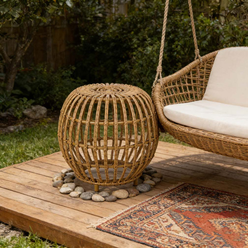 Rattan Side Table