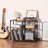 3 Tier End Table,Record Player Stand with Storage Up to 100 Albums,Turntable Stand for Vinyl