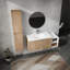 Meuble-lavabo 48 po, lavabo et armoire d'appoint, meuble-lavabo moderne spacieux avec pièces de corrosion, point de vue-1784356082