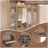 Double Hanging Closet Unit Closet System-116878946-116878947
