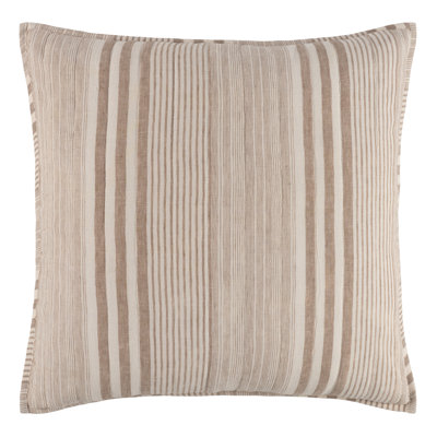 100% Linen Quilted Striped Sham