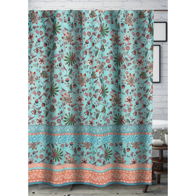 Rideau de douche Audrey, Turquoise