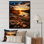 «Wisconsin Jackson Lake At Sunset», reproduction d'art sur toile
