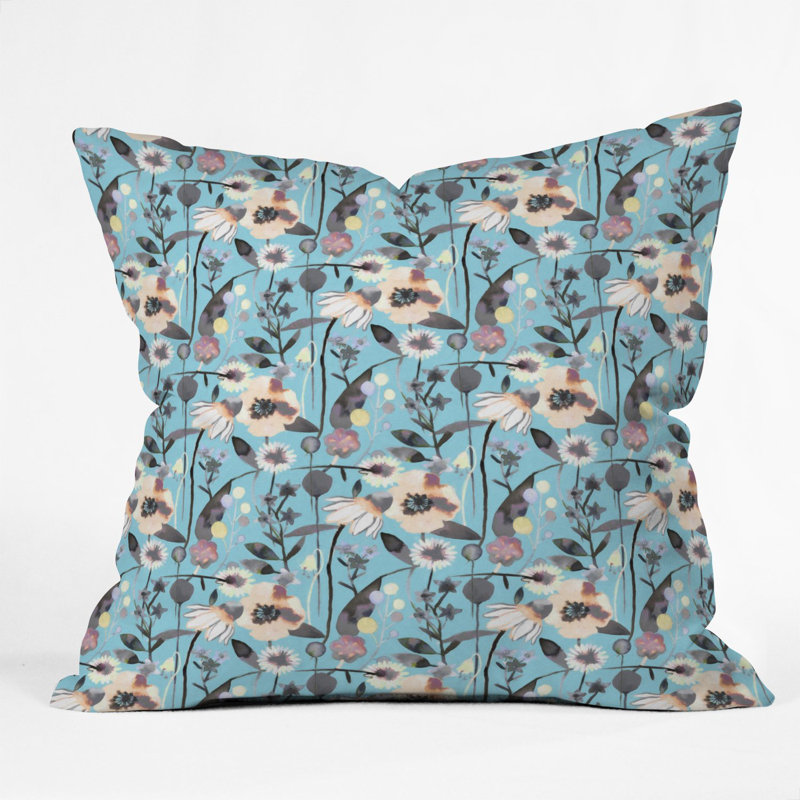 Coussin décoratif ninola design, 16 po x 1 po, Bleu